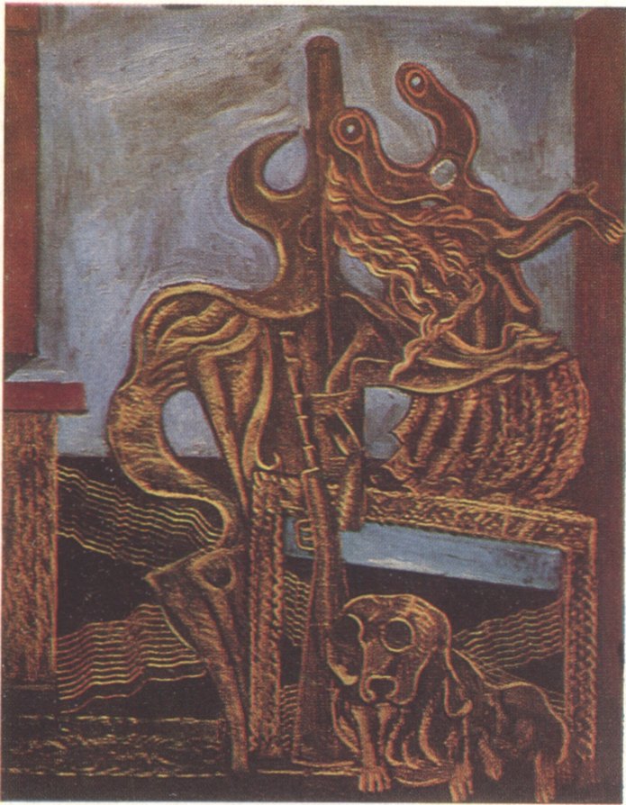 50. Макс Эрнст. Охотник. 1927 50. Макс Эрнст. Охотник. 1927