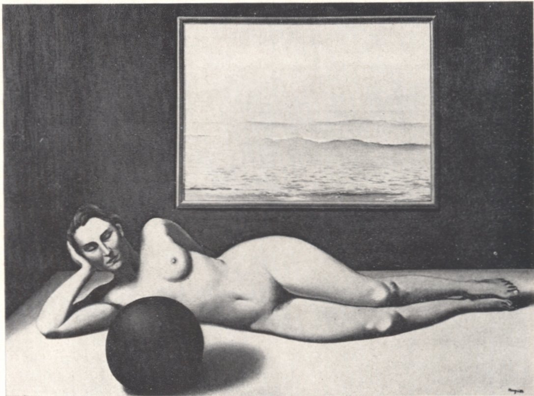56. Рене Магрит. Купальщица от света к тени. 1935 56. Рене Магрит. Купальщица от света к тени. 1935