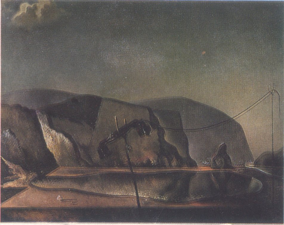 64. Сальвадор Дали. Сиена на пляже с телефоном. 1938 64. Сальвадор Дали. Сиена на пляже с телефоном. 1938