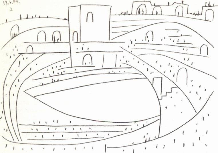 Арена. Из цикла «Торо и торерос». 1959 Арена. Из цикла «Торо и торерос». 1959