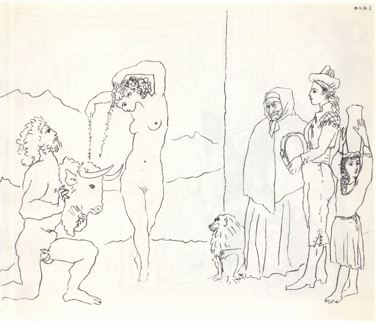 93. Танец с бандерильями. 1954. Литография. 48×64 93. Танец с бандерильями. 1954. Литография. 48×64