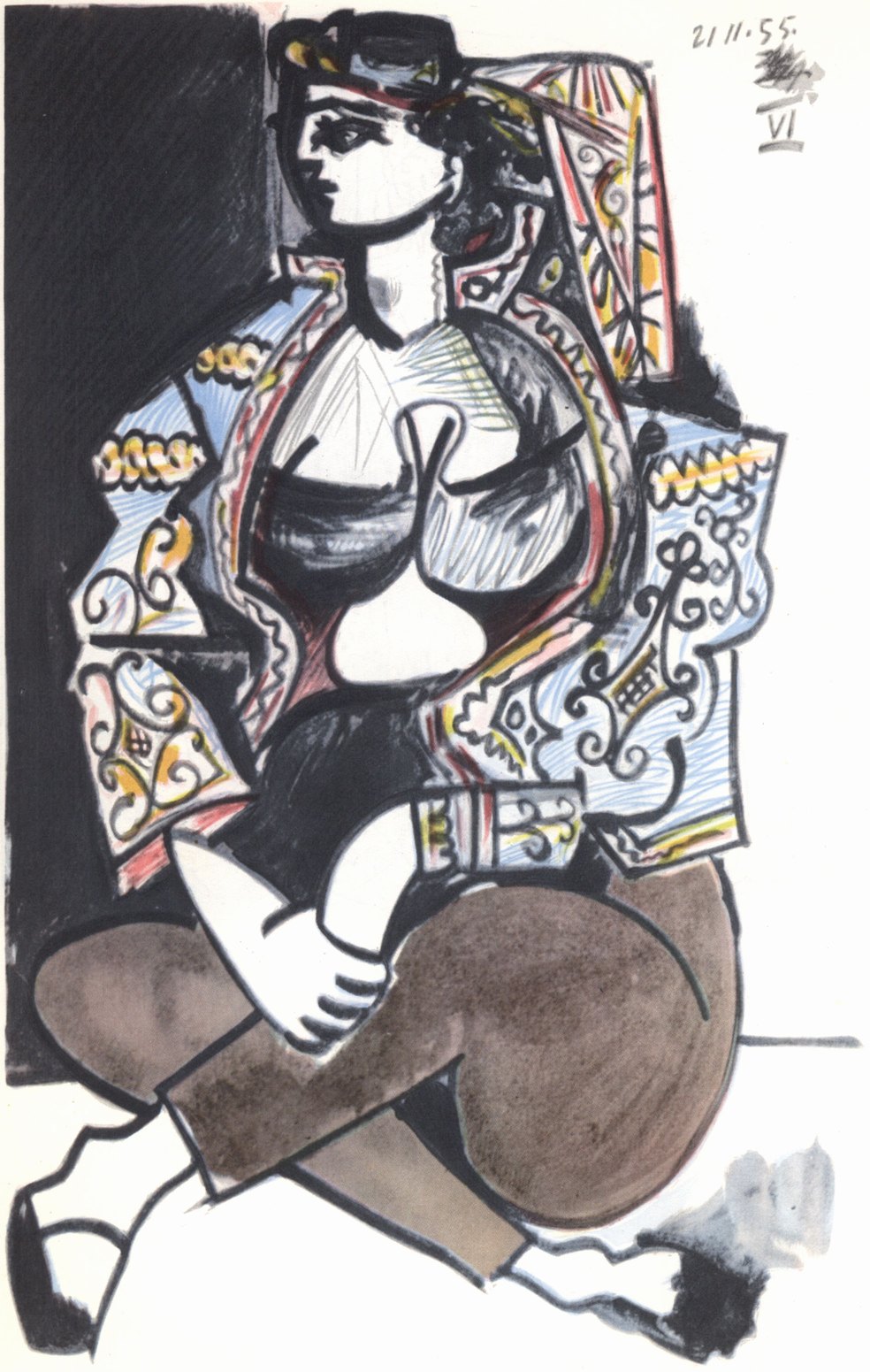 96. Женщина в восточной одежде. 1955 96. Женщина в восточной одежде. 1955