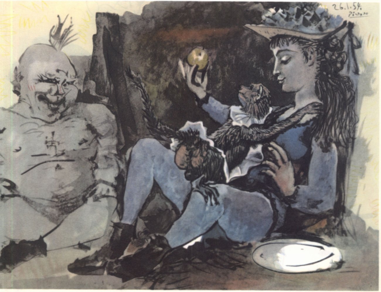 97—103. Рисунки из цикла «Человеческая комедия». 1953—1954 97—103. Рисунки из цикла «Человеческая комедия». 1953—1954