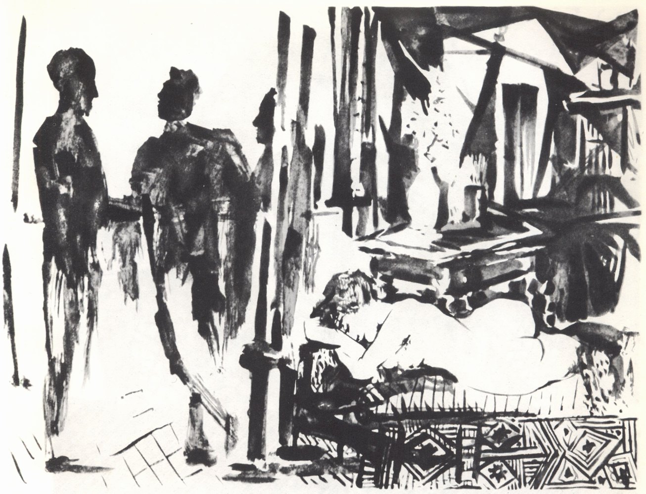 97—103. Рисунки из цикла «Человеческая комедия». 1953—1954 97—103. Рисунки из цикла «Человеческая комедия». 1953—1954