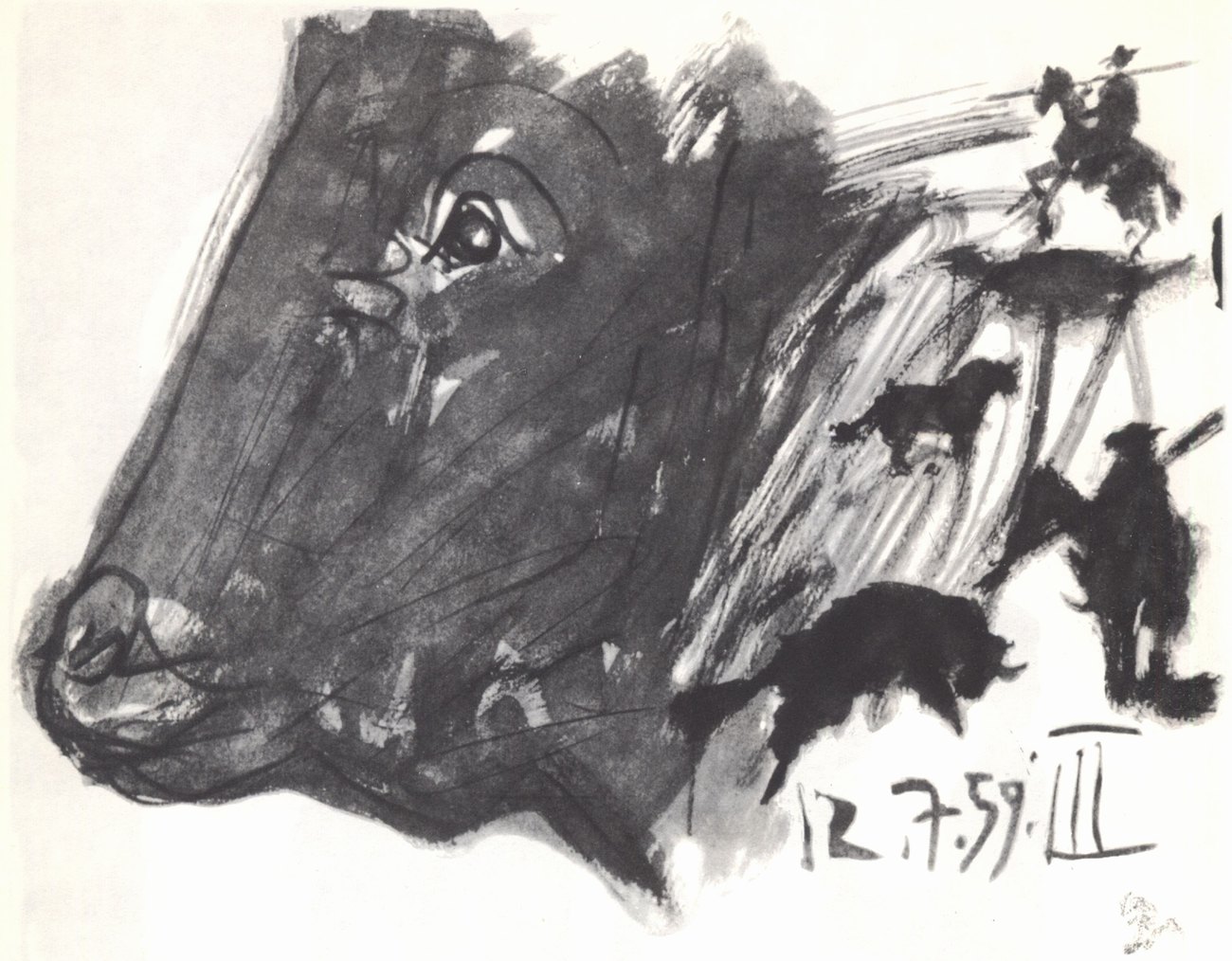 106—115. Рисунки из цикла «Торо и торерос». 1959—1960 106—115. Рисунки из цикла «Торо и торерос». 1959—1960