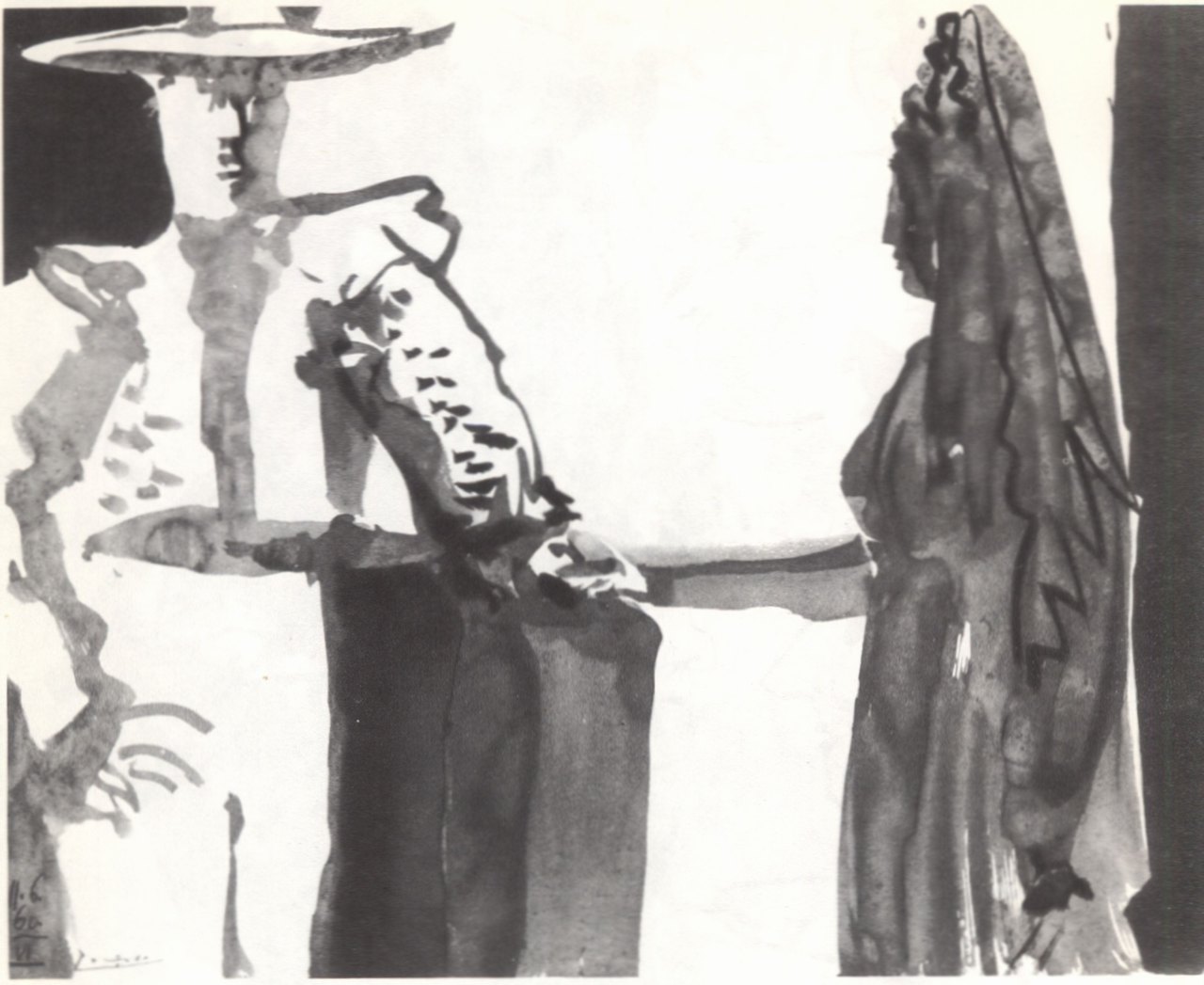 106—115. Рисунки из цикла «Торо и торерос». 1959—1960 106—115. Рисунки из цикла «Торо и торерос». 1959—1960