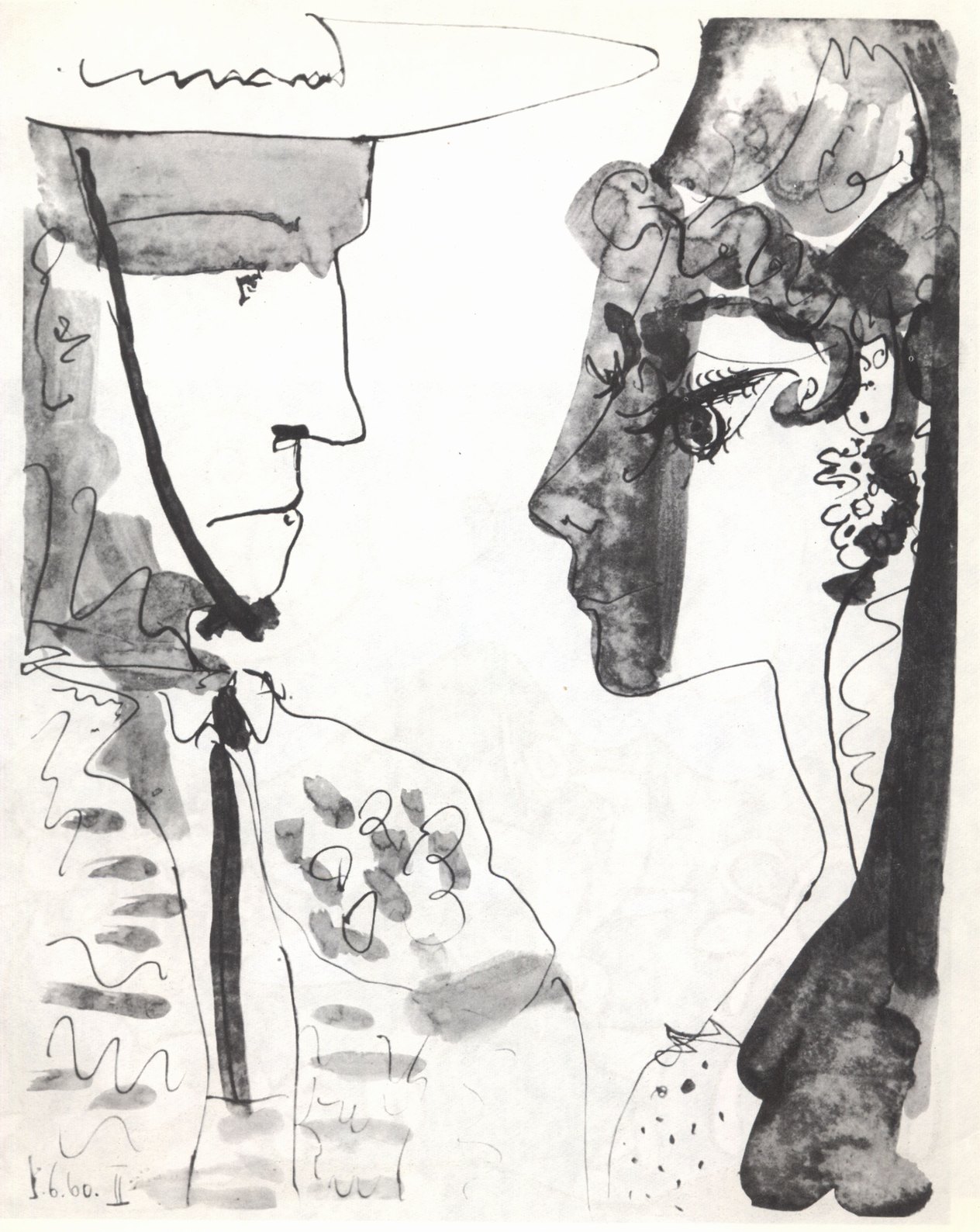 106—115. Рисунки из цикла «Торо и торерос». 1959—1960 106—115. Рисунки из цикла «Торо и торерос». 1959—1960