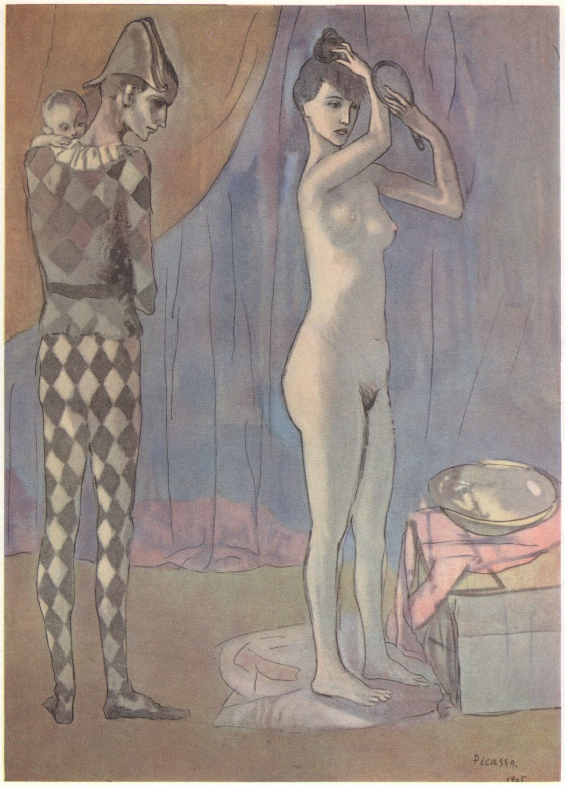 4. Семья арлекина. 1905. Гуашь. 58×44. Нью-Йорк. Метрполитен-музей 4. Семья арлекина. 1905. Гуашь. 58×44. Нью-Йорк. Метрполитен-музей