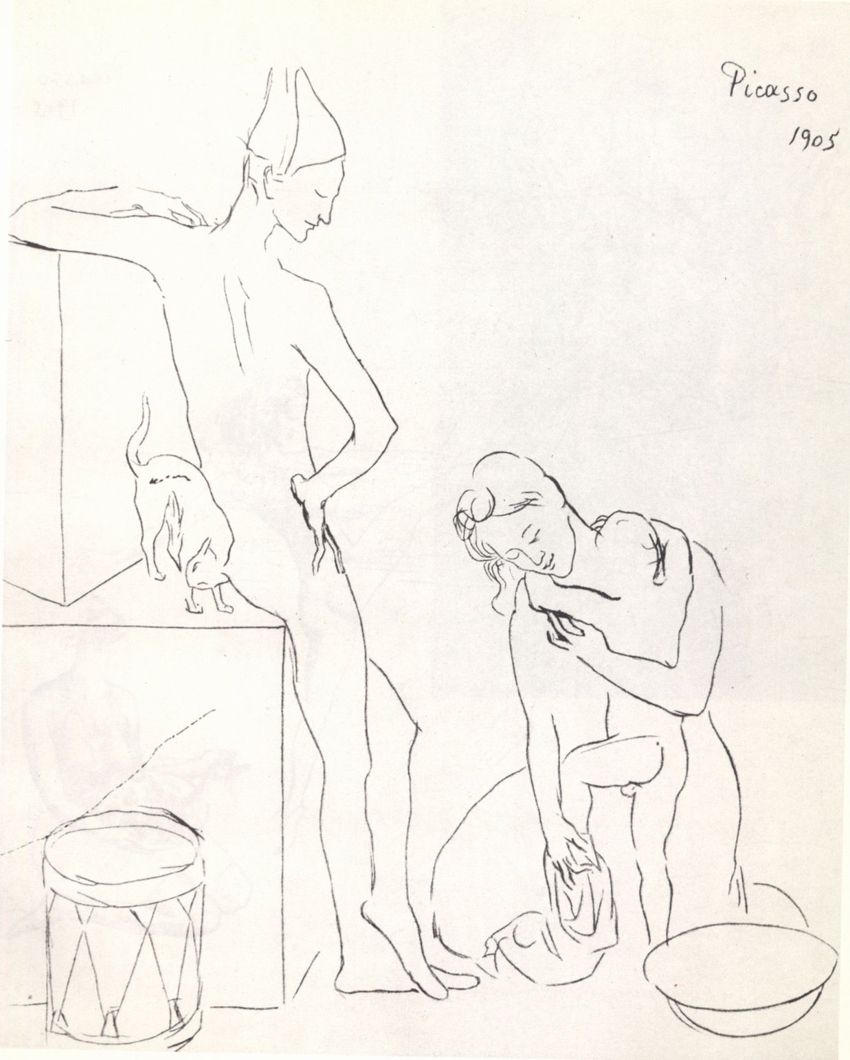 5. Купание. 1905. Сухая игла. 34,4×28,9 5. Купание. 1905. Сухая игла. 34,4×28,9