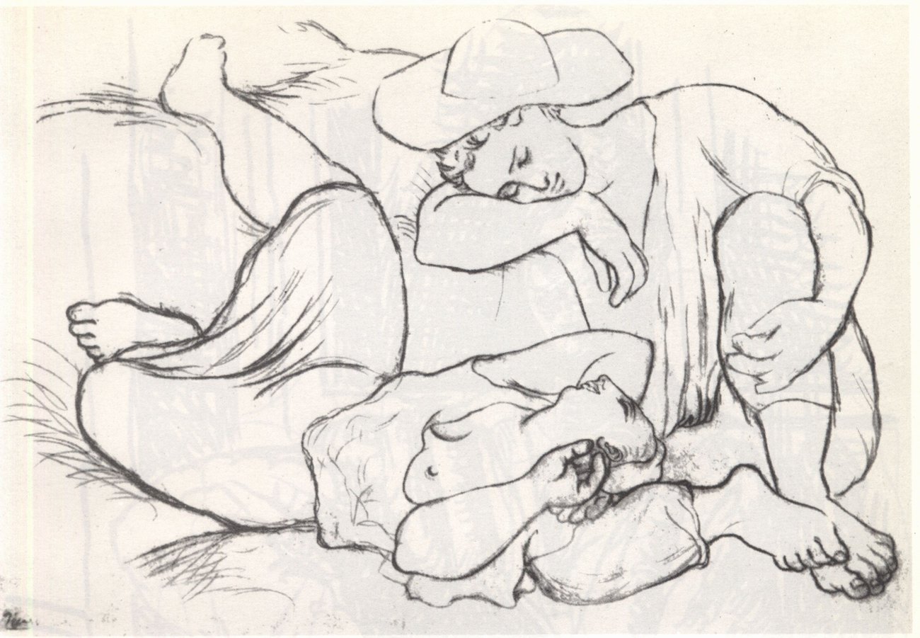 18. Отдых крестьян. 1919. Рисунок. 30×42,5 18. Отдых крестьян. 1919. Рисунок. 30×42,5