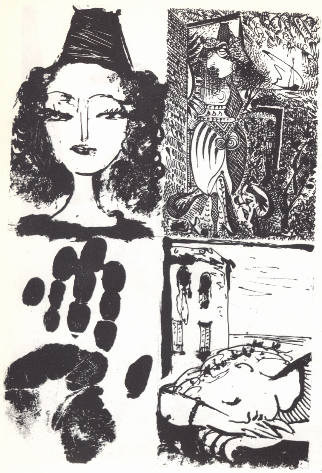 46. Иллюстрации к поэме Элюара «La barre d'appui». 1936. Офорт. 31,8×21,6 46. Иллюстрации к поэме Элюара «La barre d'appui». 1936. Офорт. 31,8×21,6