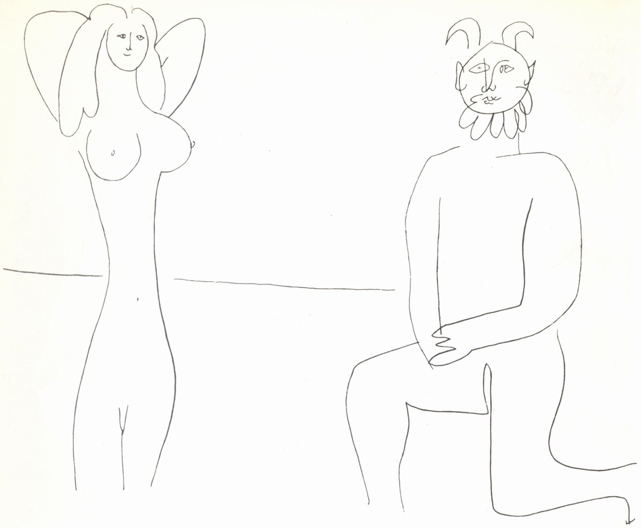 68—70. Мифологические сцены. 1946. Рисунки. 51×66. Антибы. Музей Пикассо 68—70. Мифологические сцены. 1946. Рисунки. 51×66. Антибы. Музей Пикассо