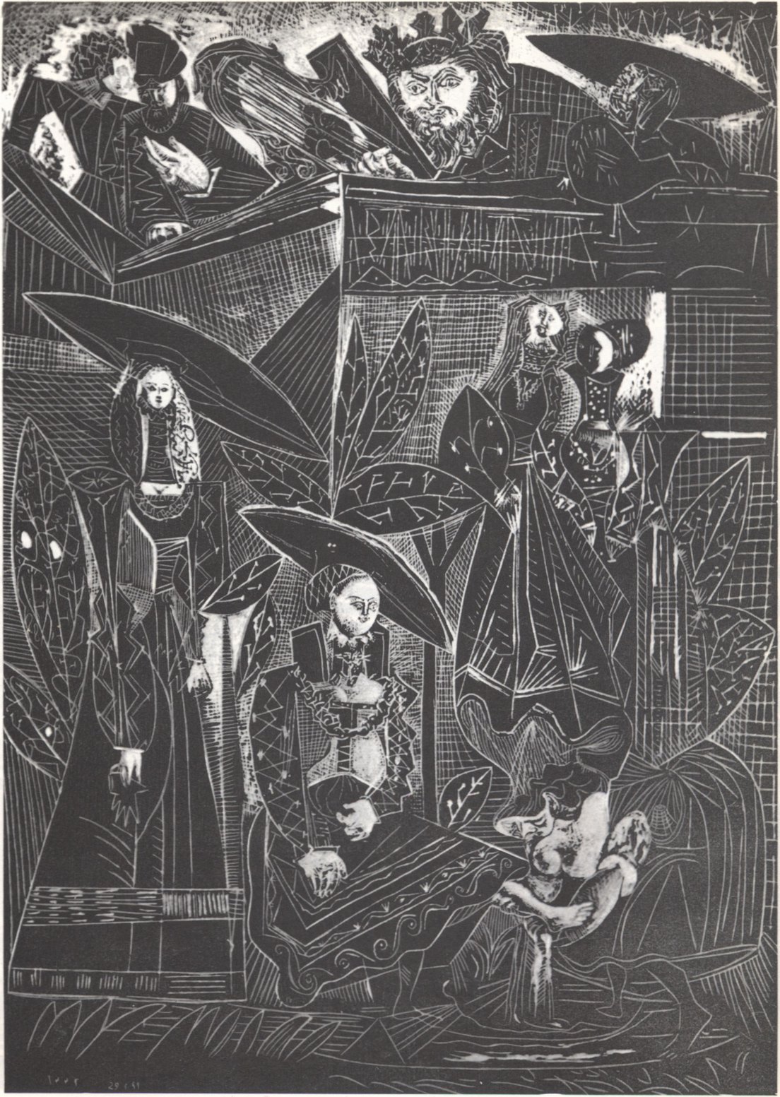 82. Давид и Вирсавия. 1949. Литография. 64×49 82. Давид и Вирсавия. 1949. Литография. 64×49