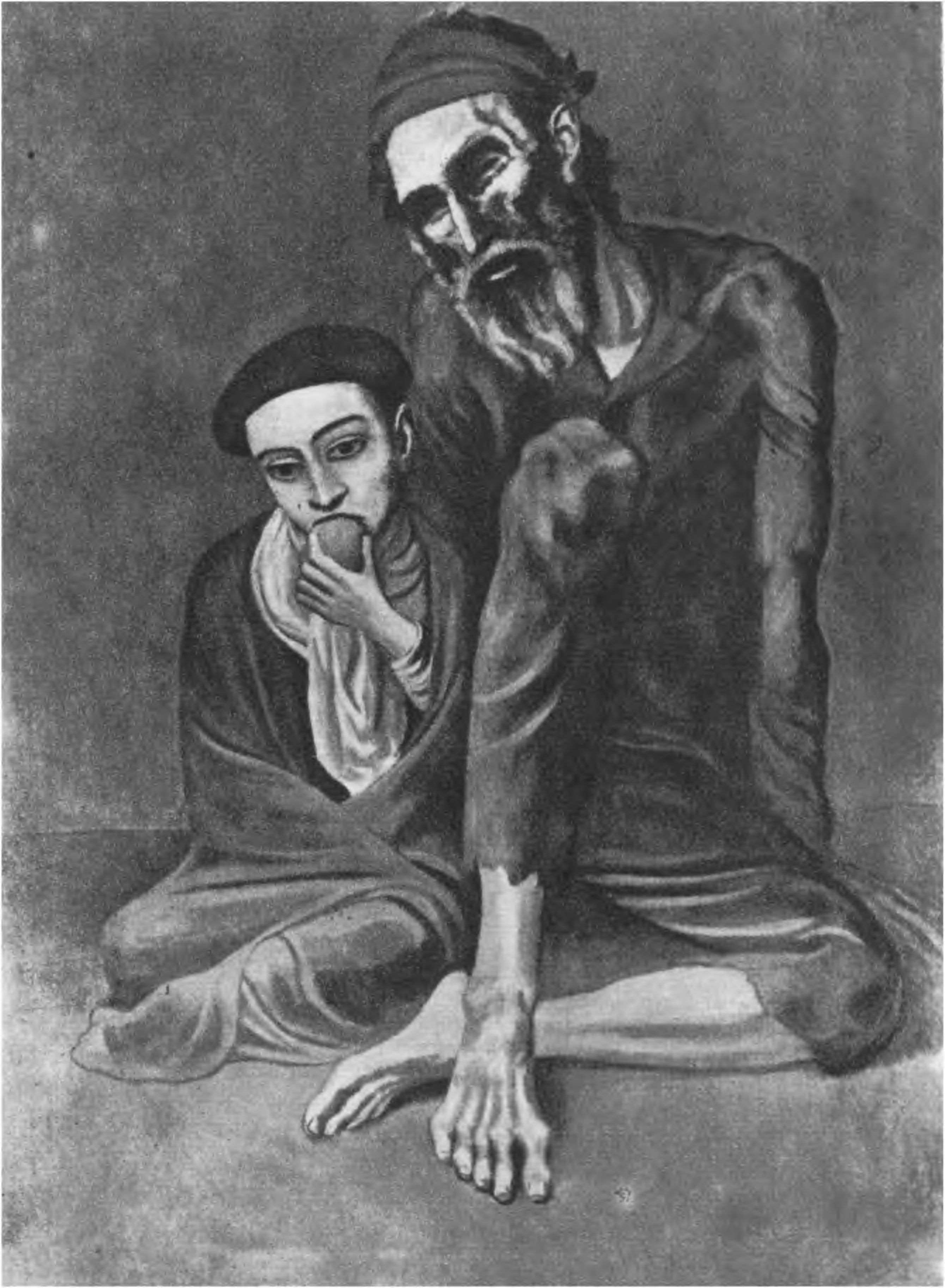 Старик-нищий с мальчиком. 1903 г. Старик-нищий с мальчиком. 1903 г.