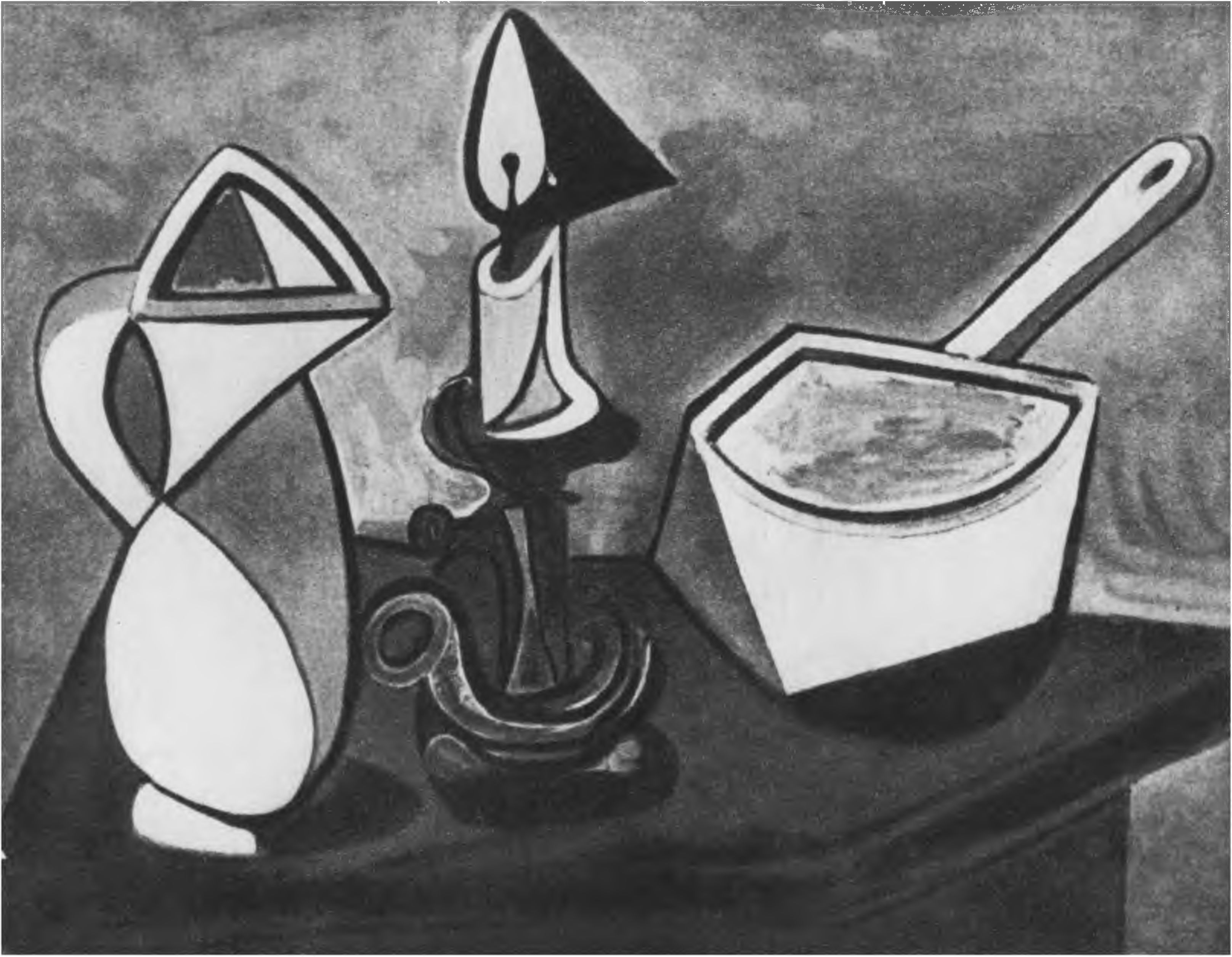 Натюрморт с кастрюлей. 1945 г. Натюрморт с кастрюлей. 1945 г.