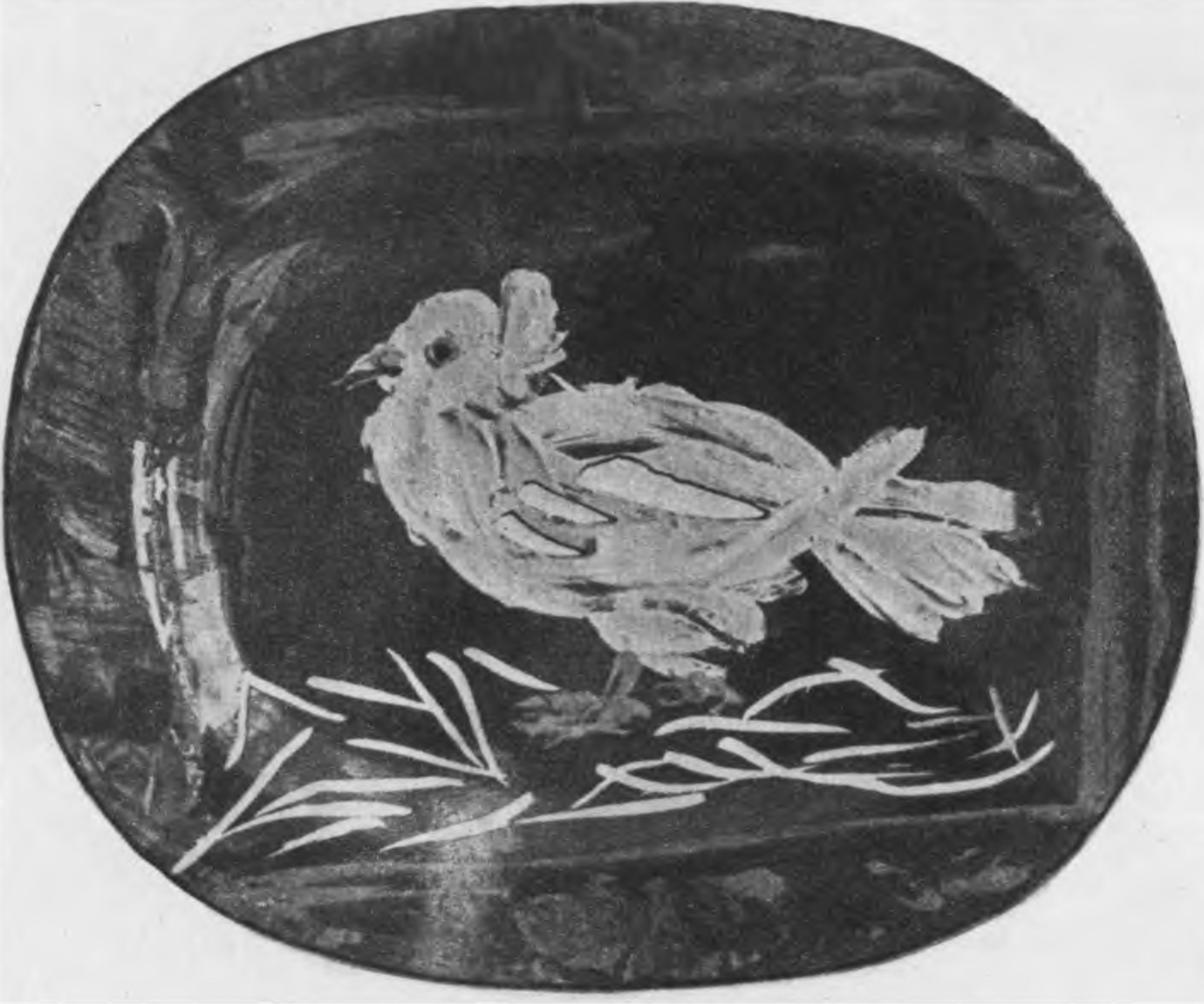 Керамическое блюдо 1950 г. Керамическое блюдо 1950 г.