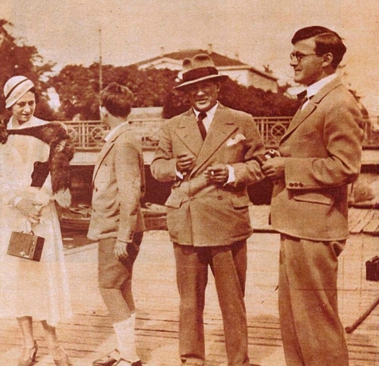 Пабло Пикассо, Ольга Хохлова и Поль. Фото 1932 г