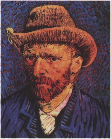 Ван Гог. Автопортрет в серой фетровой шляпе Ван Гог. Автопортрет в серой фетровой шляпе