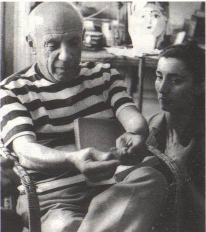 Жаклин и Пабло в Каннах, 1960 г Жаклин и Пабло в Каннах, 1960 г