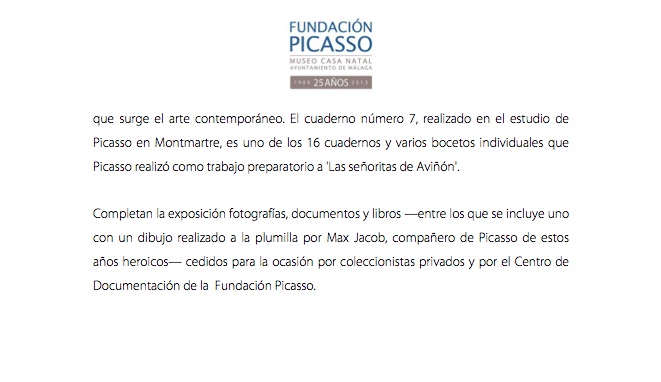 Дом-музей Пикассо в Малаге приглашает на выставку «Монмартр, который видел Пикассо» Дом-музей Пикассо в Малаге приглашает на выставку «Монмартр, который видел Пикассо»
