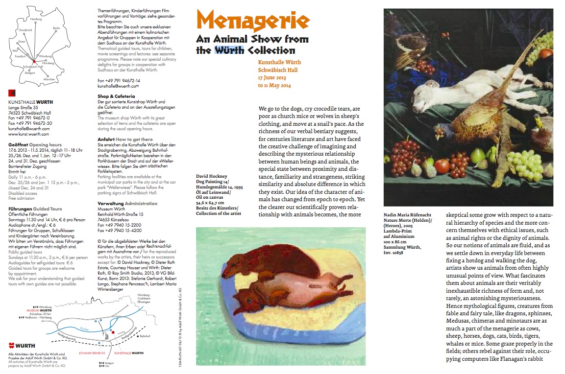 «Зверинец — изображения животных из собрания Вюрт» «Зверинец — изображения животных из собрания Вюрт»