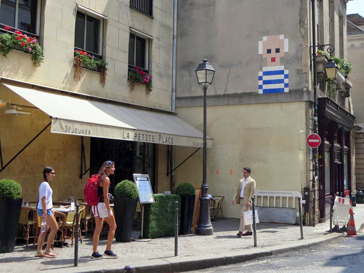 Пиксельный Пабло Пикассо от Space Invader Пиксельный Пабло Пикассо от Space Invader