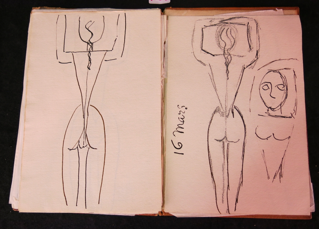 Блокнот с рисунками Пабло Пикассо из банковской ячейки Блокнот с рисунками Пабло Пикассо из банковской ячейки