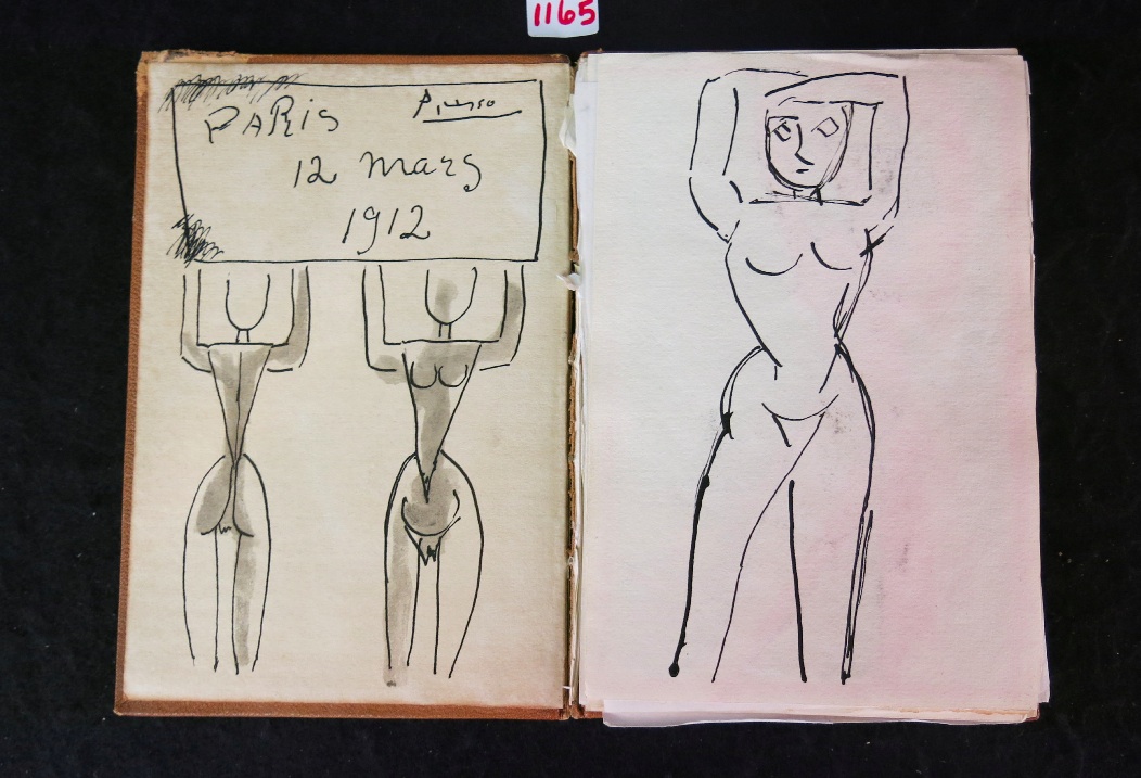 Блокнот с рисунками Пабло Пикассо из банковской ячейки Блокнот с рисунками Пабло Пикассо из банковской ячейки