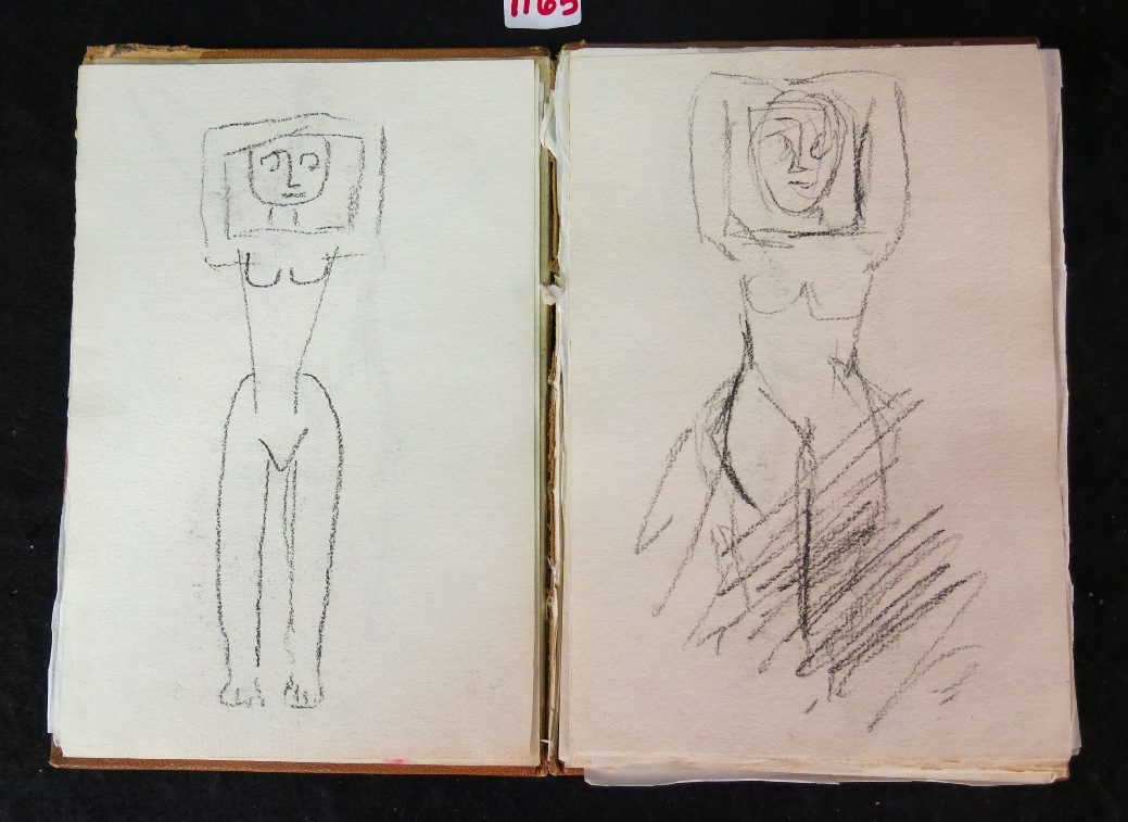 Блокнот с рисунками Пабло Пикассо из банковской ячейки Блокнот с рисунками Пабло Пикассо из банковской ячейки