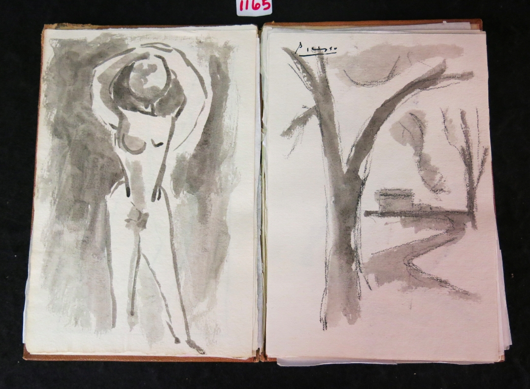 Блокнот с рисунками Пабло Пикассо из банковской ячейки Блокнот с рисунками Пабло Пикассо из банковской ячейки