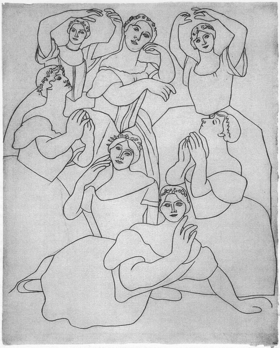 12. Семь танцовщиц. 1919 12. Семь танцовщиц. 1919