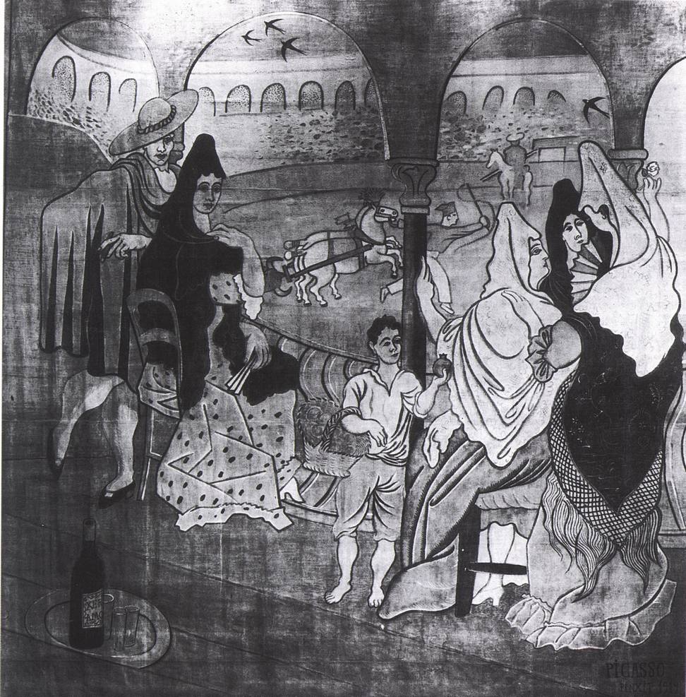 X. Центральная часть занавеса к балету «Треуголка». 1919 X. Центральная часть занавеса к балету «Треуголка». 1919