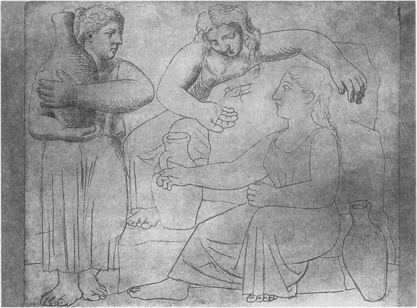 27. Три женщины у источника. Этюд. 1921 27. Три женщины у источника. Этюд. 1921