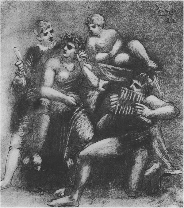 33. Флейта Пана. Пастель. 1923 33. Флейта Пана. Пастель. 1923