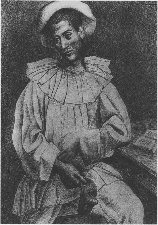 34. Пьеро с маской. 1918 34. Пьеро с маской. 1918