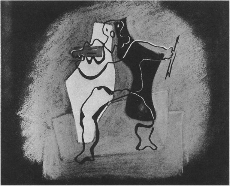 41. Эскиз к сценическому занавесу балета «Меркурий». 1924 41. Эскиз к сценическому занавесу балета «Меркурий». 1924