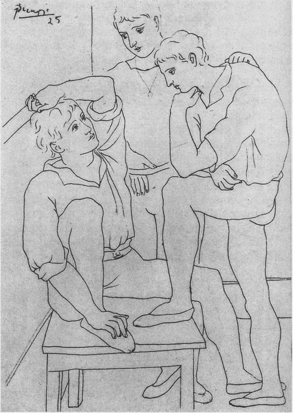 43. Отдыхающие танцовщики. 1925 43. Отдыхающие танцовщики. 1925