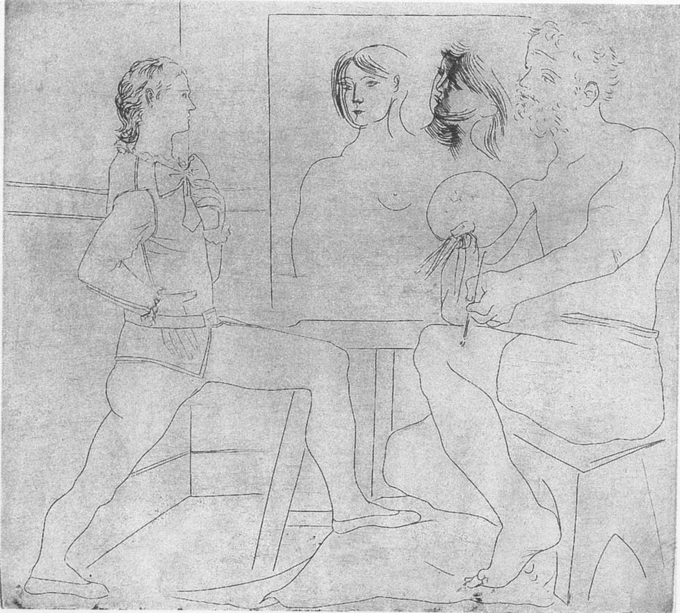 8. Мастерская. 1927. Офорт 8. Мастерская. 1927. Офорт