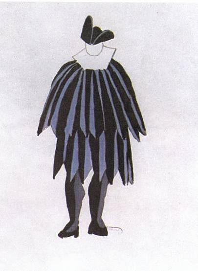 XIII. Эскизы костюмов к балету «Треуголка». Альгвасил. 1919 XIII. Эскизы костюмов к балету «Треуголка». Альгвасил. 1919