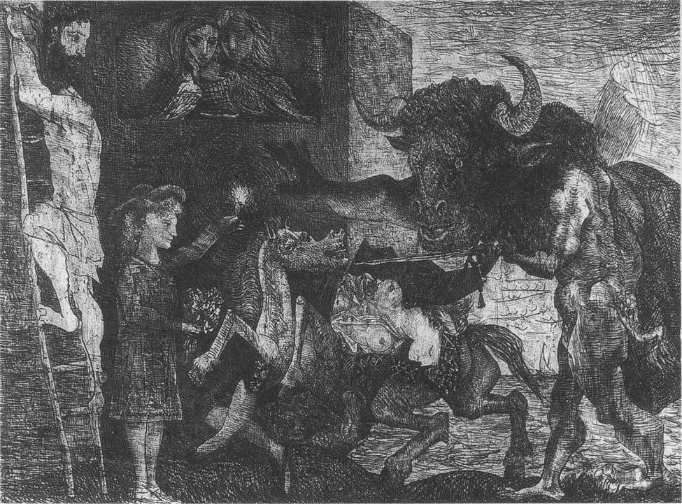 58. Минотавромахия. 1935. Офорт 58. Минотавромахия. 1935. Офорт