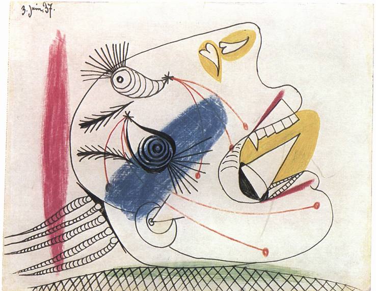 XI. Эскиз плачущих женщин. 3 июня 1937 XI. Эскиз плачущих женщин. 3 июня 1937