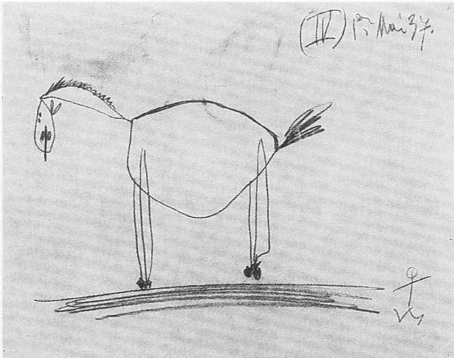 65. Эскиз к «Гернике». 1 мая 1937 (IV) 65. Эскиз к «Гернике». 1 мая 1937 (IV)