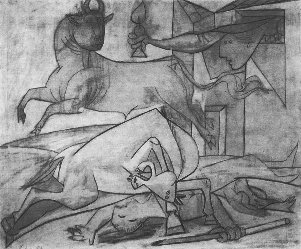 67. Композиционный эскиз к «Гернике». 2 мая 1937 67. Композиционный эскиз к «Гернике». 2 мая 1937