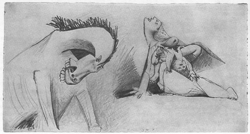 68. Эскиз к «Гернике». 8 мая 1937 (II) 68. Эскиз к «Гернике». 8 мая 1937 (II)