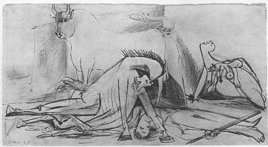 69. Эскиз к «Гернике». 8 мая 1937 (I) 69. Эскиз к «Гернике». 8 мая 1937 (I)