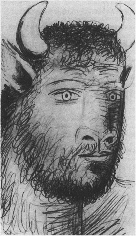 70. Голова быка. Этюд к «Гернике». 10 мая 1937 (III) 70. Голова быка. Этюд к «Гернике». 10 мая 1937 (III)