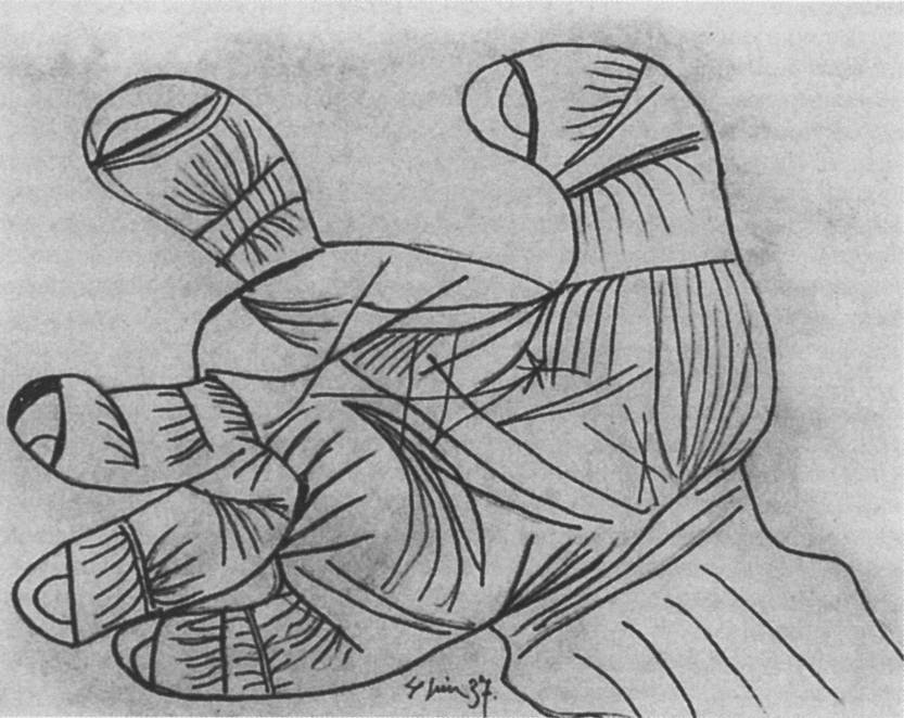 79. Рука воина. Этюд к «Гернике». 4 июня 1937 79. Рука воина. Этюд к «Гернике». 4 июня 1937