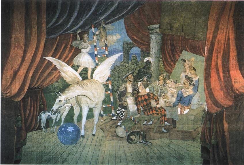 IV. Сценический занавес к балету «Парад». 1917 IV. Сценический занавес к балету «Парад». 1917