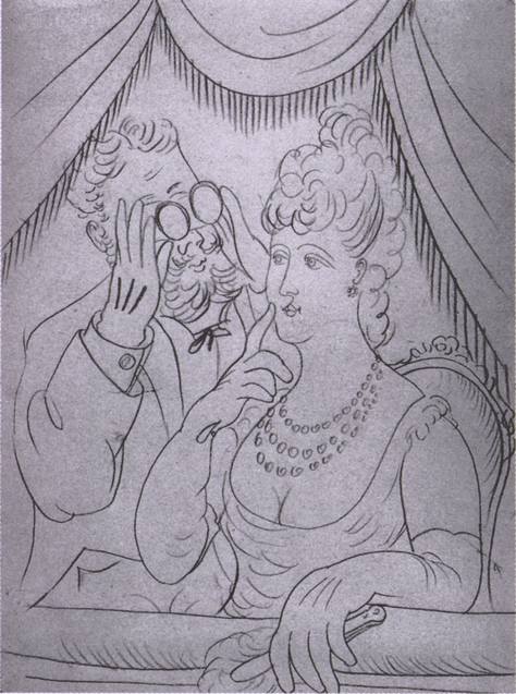 28. В ложе (по картине Ренуара). 1921 28. В ложе (по картине Ренуара). 1921