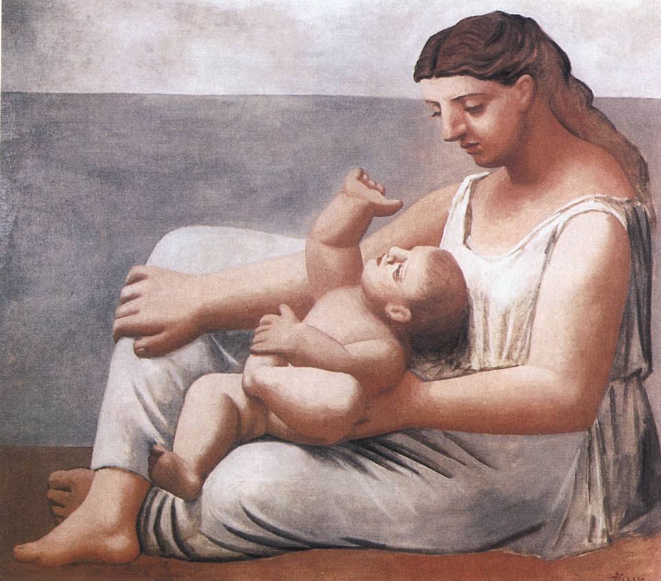 VI. Женщина с ребенком на пляже. 1921 VI. Женщина с ребенком на пляже. 1921